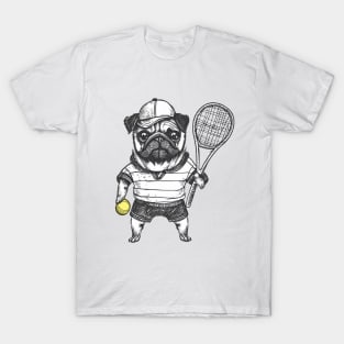 Tennis Pug T-Shirt